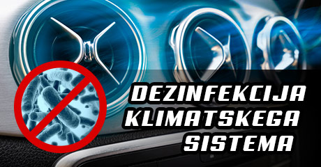 Dezinfekcija klimatskega sistema CCC