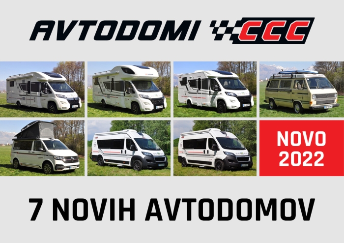 CCC osvežitev te sezone: 7 novih avtodomov že čaka na vaše pustolovščine